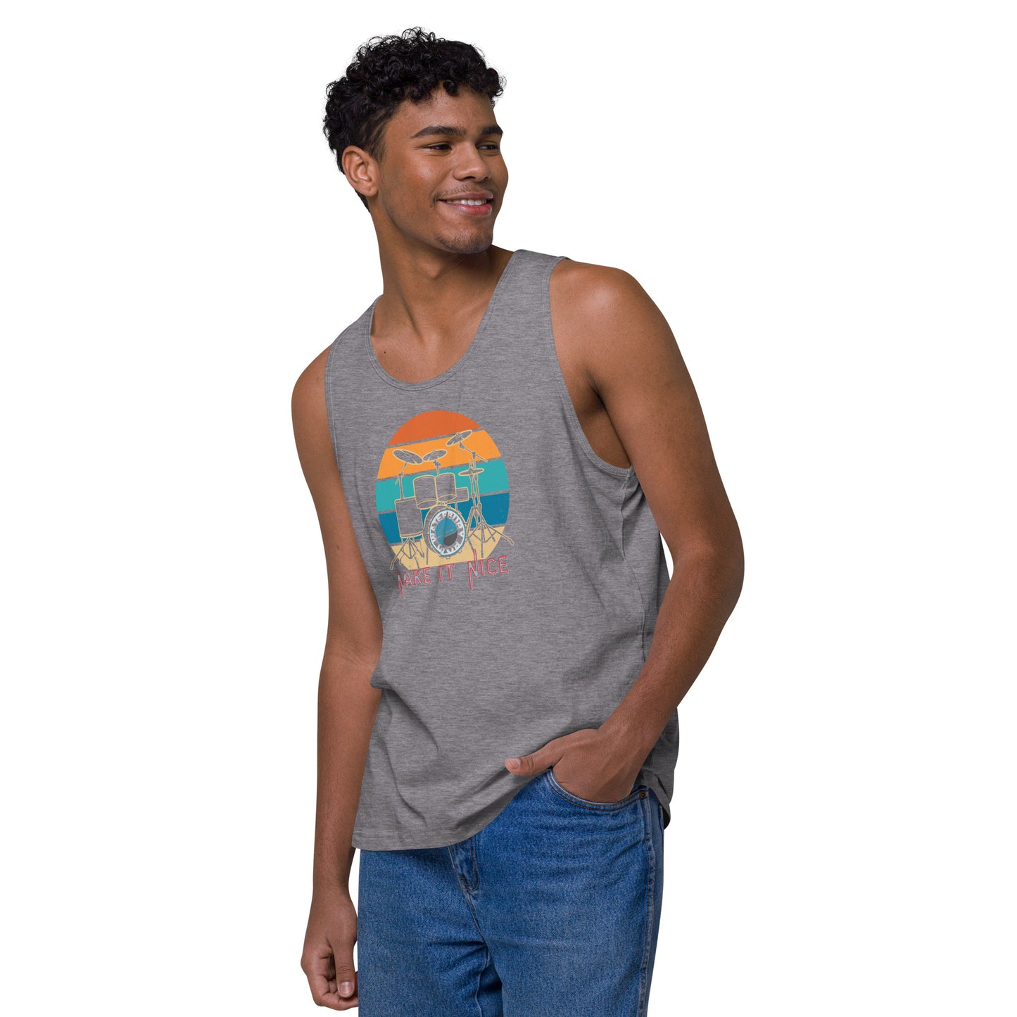 Men's Waterbury Road Black 'Make it Nice' Tanktop