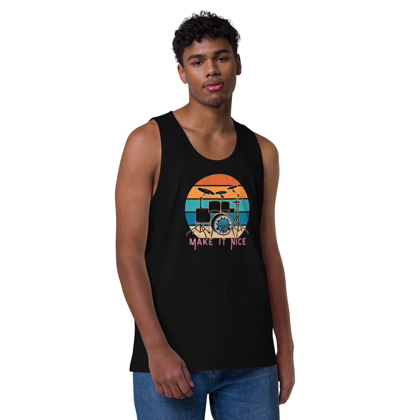 Men's Waterbury Road Black 'Make it Nice' Tanktop