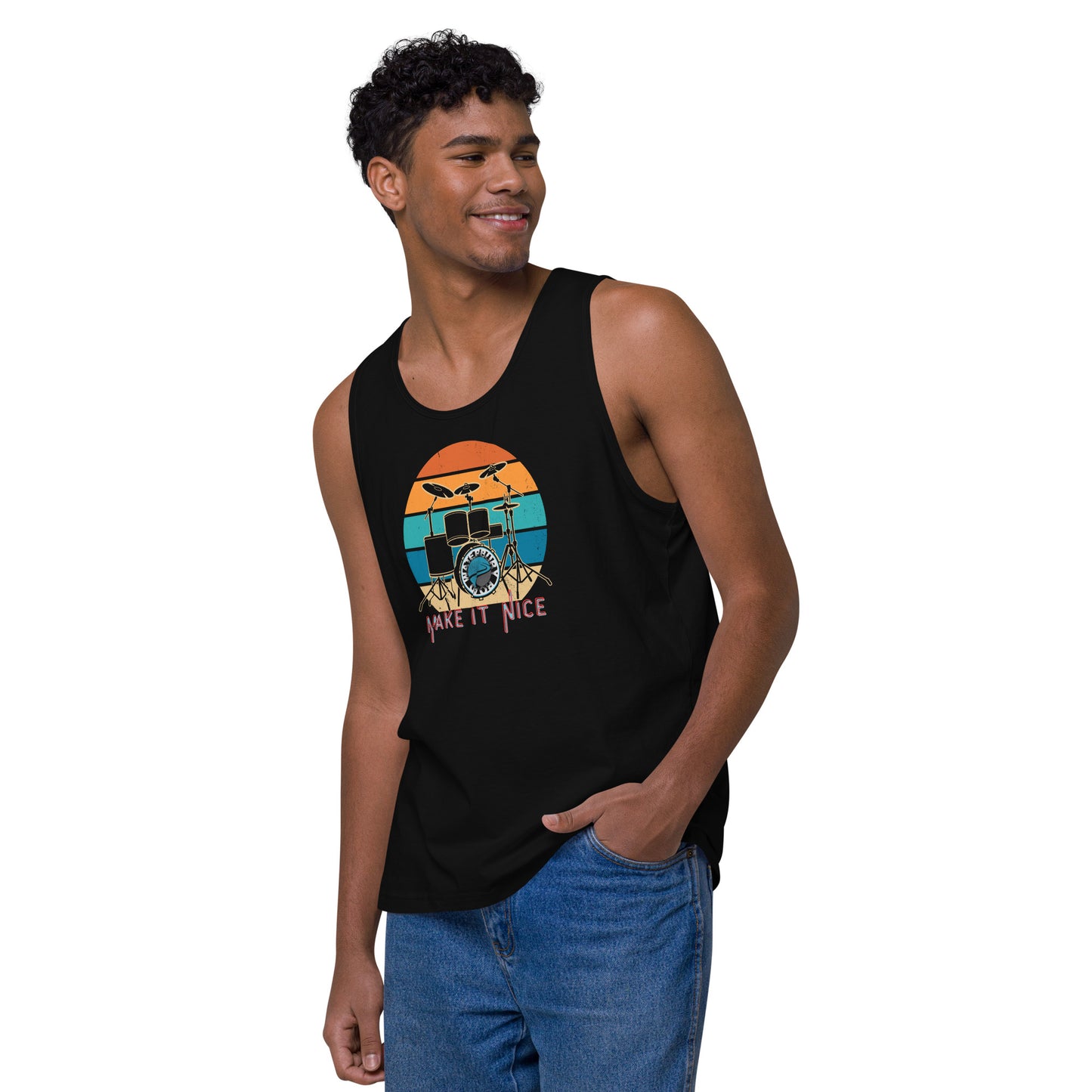 Men's Waterbury Road Black 'Make it Nice' Tanktop