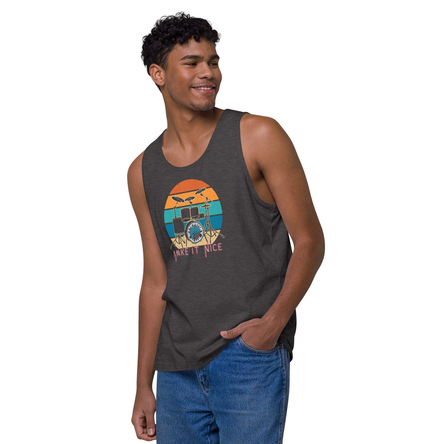 Men's Waterbury Road Black 'Make it Nice' Tanktop