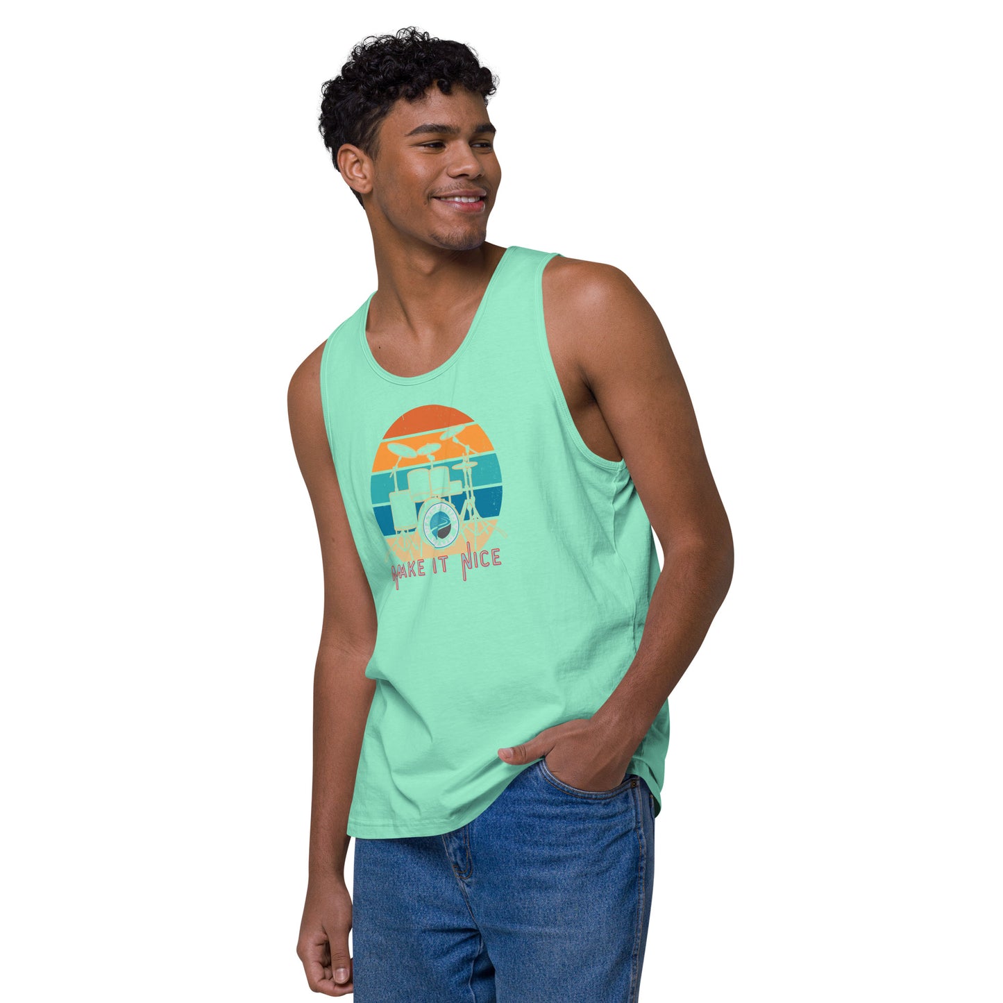 Men's Waterbury Road Black 'Make it Nice' Tanktop