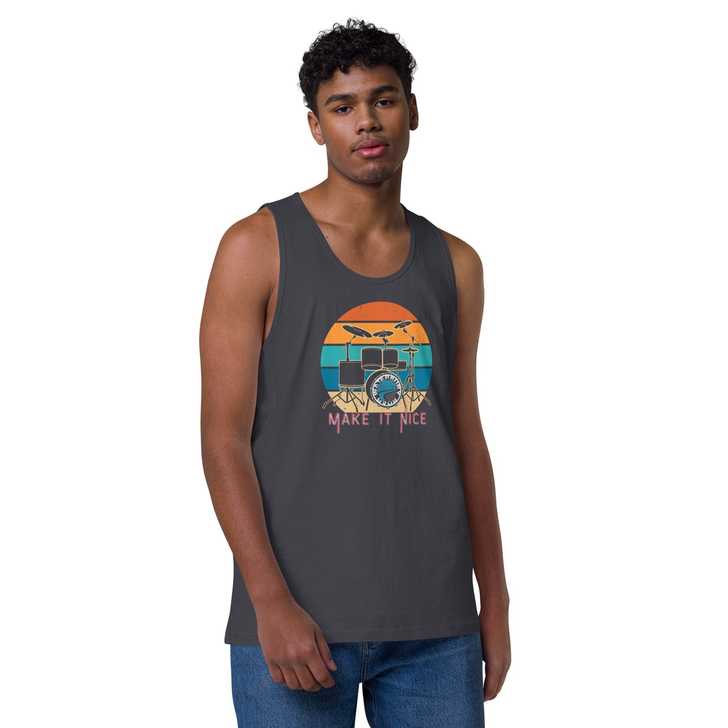 Men's Waterbury Road Black 'Make it Nice' Tanktop