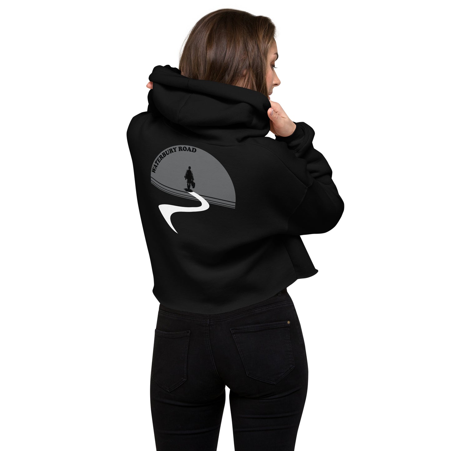 Waterbury Road Front/Back Women's Crop Hoodie