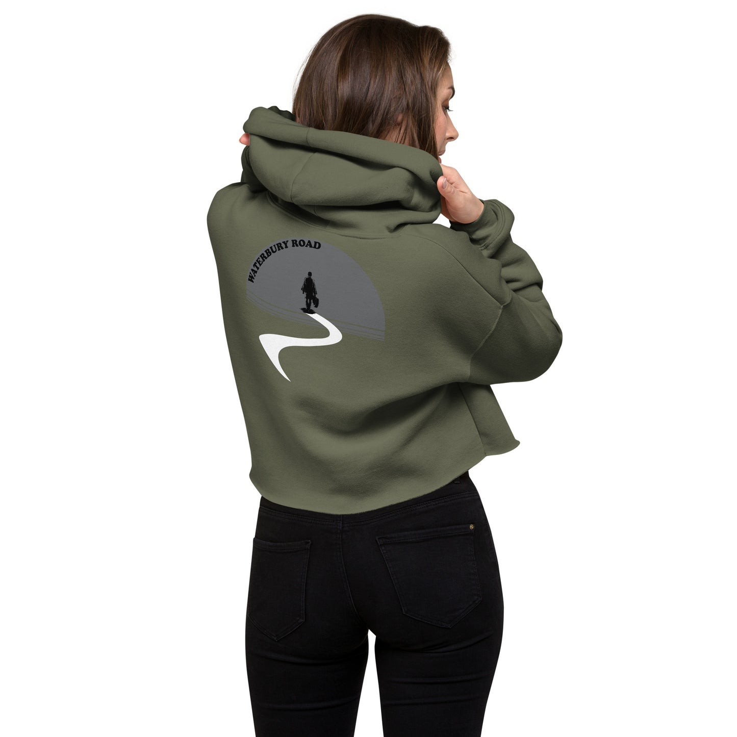 Waterbury Road Front/Back Women's Crop Hoodie